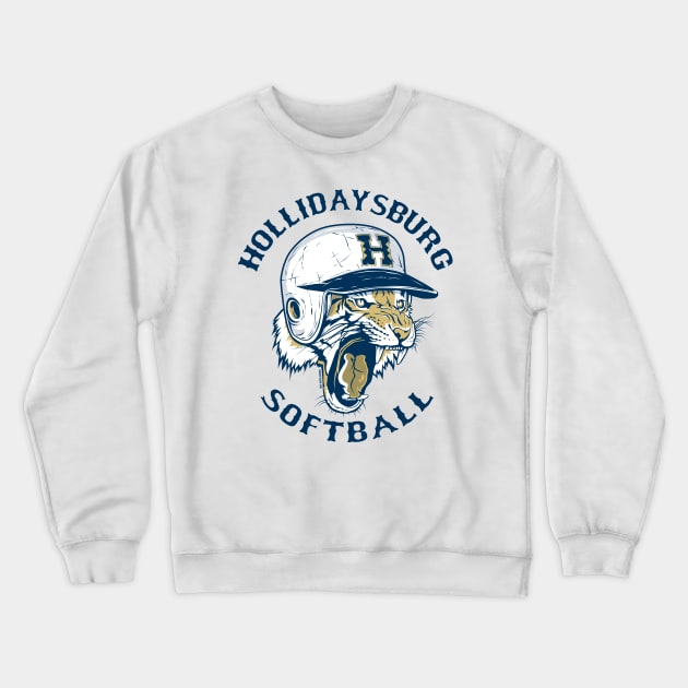 Hollidaysburg Softball Crewneck Sweatshirt by OutdoorMayhem